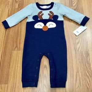 Baby Cat & Jack Onesie Reindeer Romper, 3-6 Months